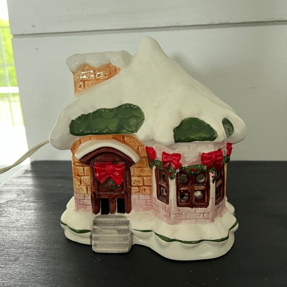 Christmas around the world lighted snow house